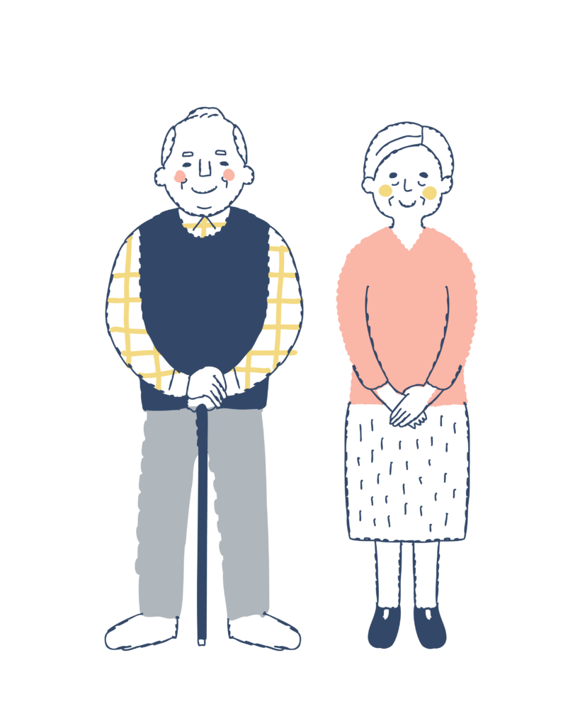老夫婦イラスト